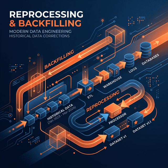 Reprocessing vs. Backfilling in Data Engineering